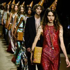 Coach's new Turnlock Tote Bag on the Spring 2027 runway at New York Fashion Week