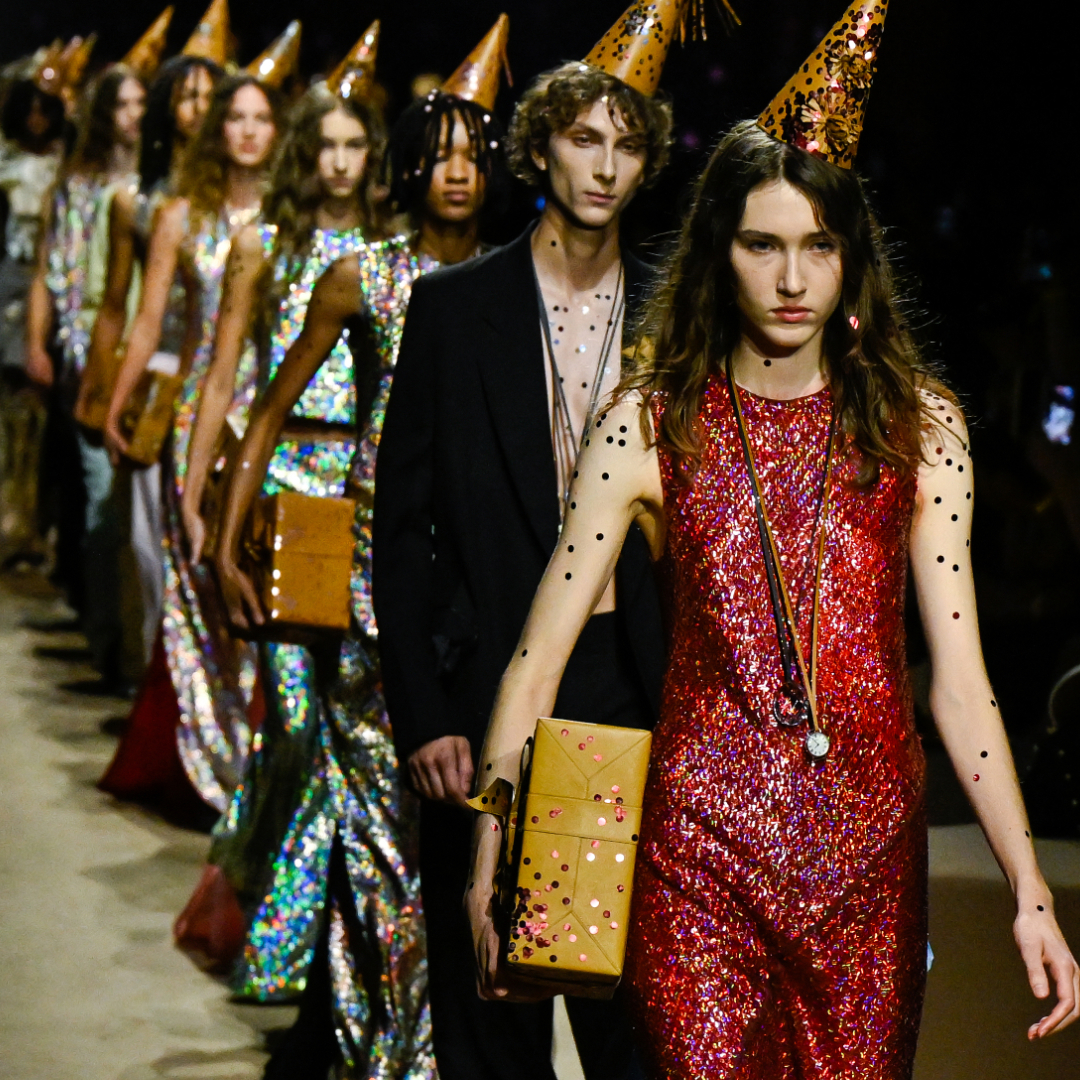 Coach's new Turnlock Tote Bag on the Spring 2027 runway at New York Fashion Week