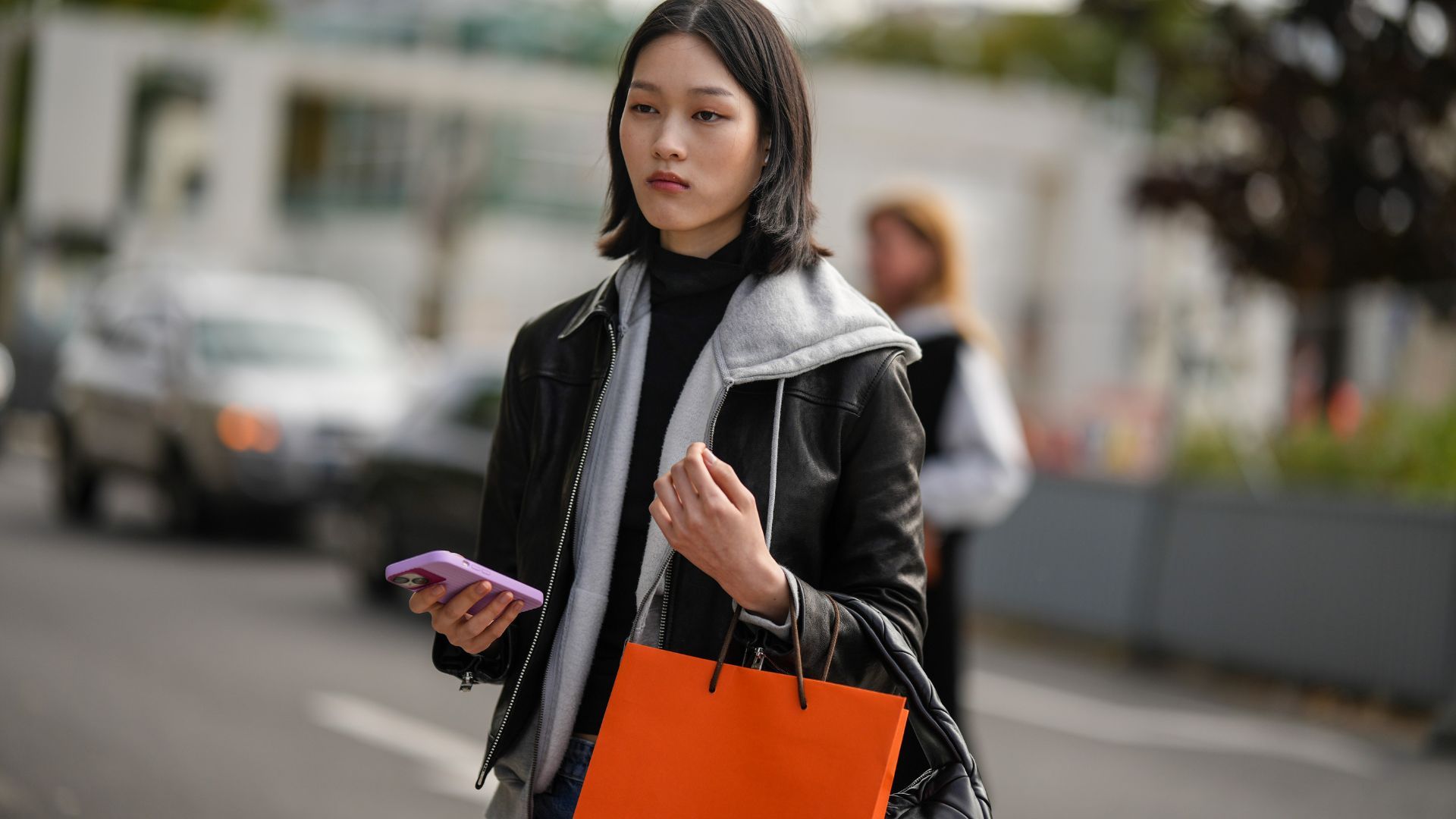 Woman carrying a shopping bag