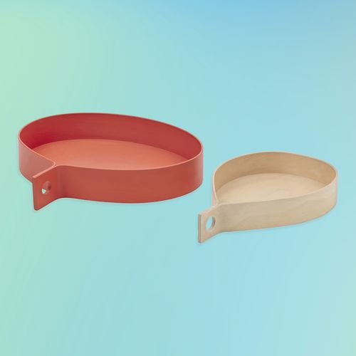 Ommj&Auml;nge Tray, Set of 2 - Orange/birch Veneer