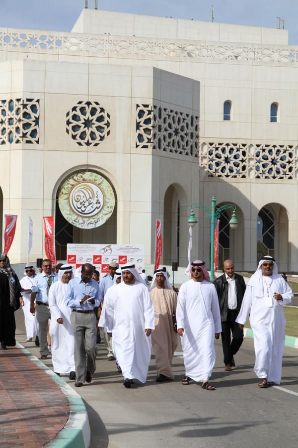 Officials leave the presentation area