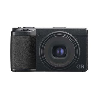 Ricoh GR IIIx camera on a white background