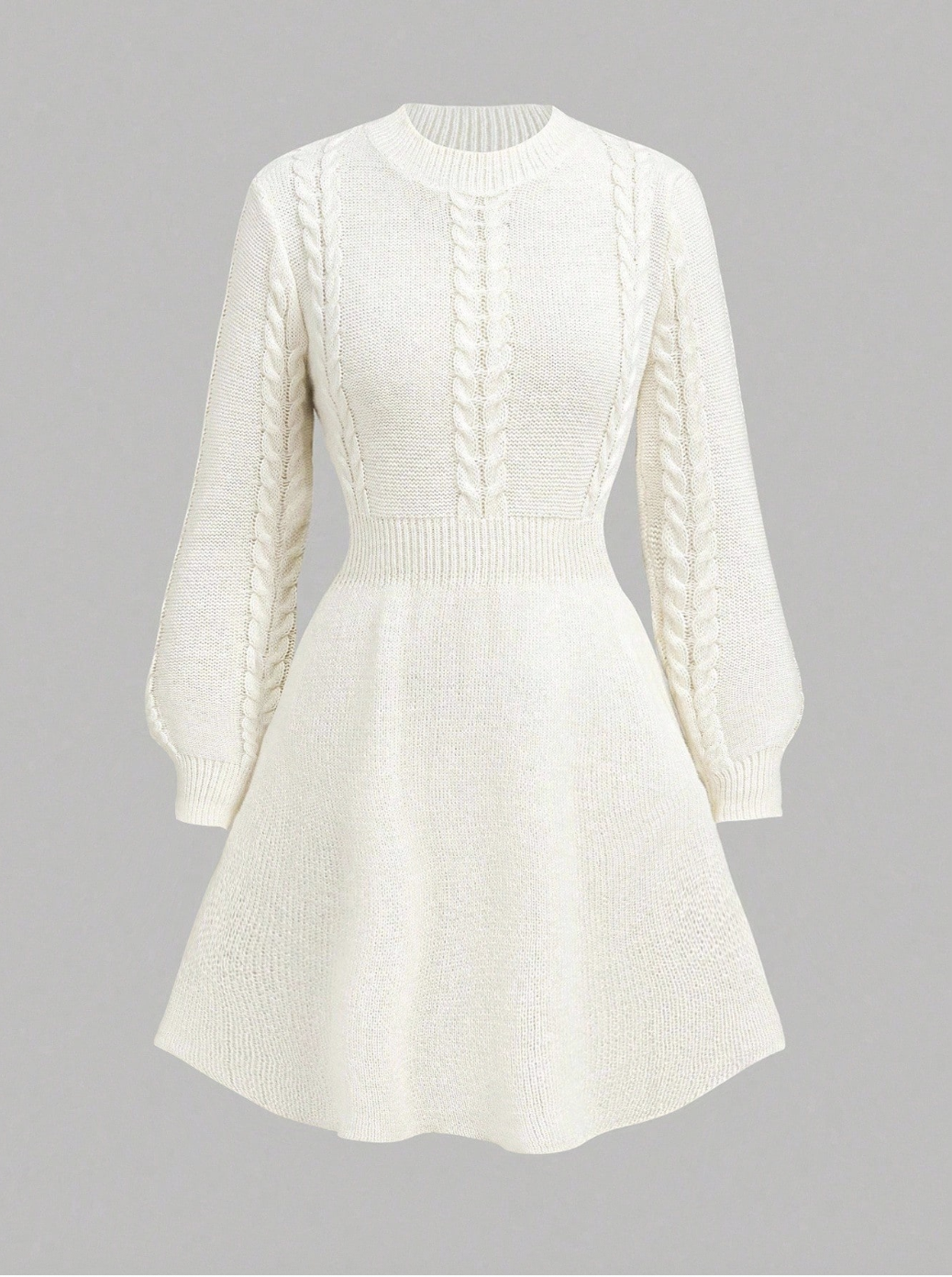 Shein x JWoww, Teen Long Sleeve A-Line High Neck Sweater Dress (Was $41)