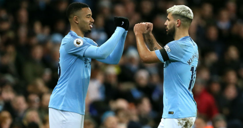 Gabriel Jesus Sergio Aguero Manchester City