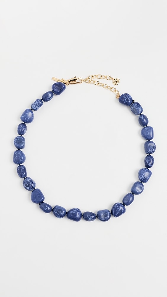 Baroque Collar Necklace - Indigo