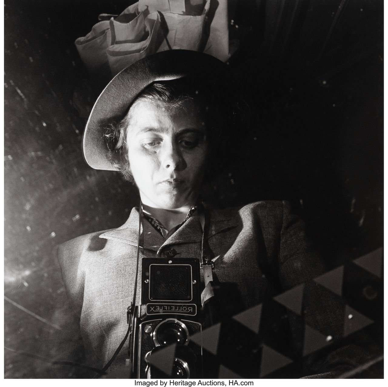 A photo of the Vivian Maier items being auctioned for charity