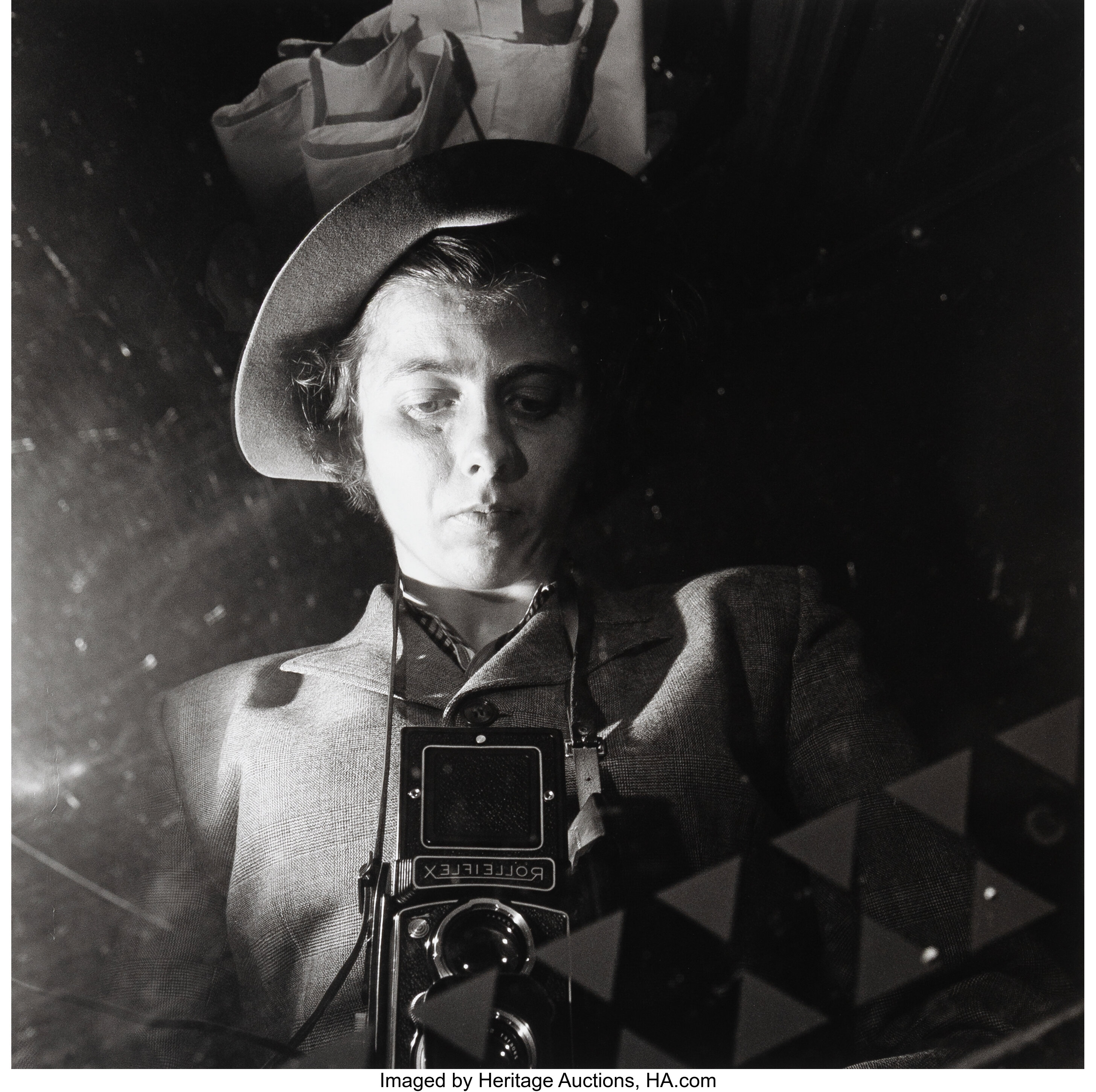 A photo of the Vivian Maier items being auctioned for charity