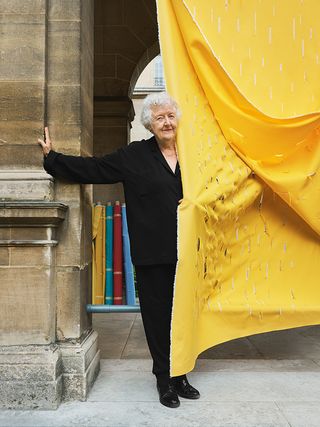 Textile installation created by Hicks for the festival d'Automne à Paris