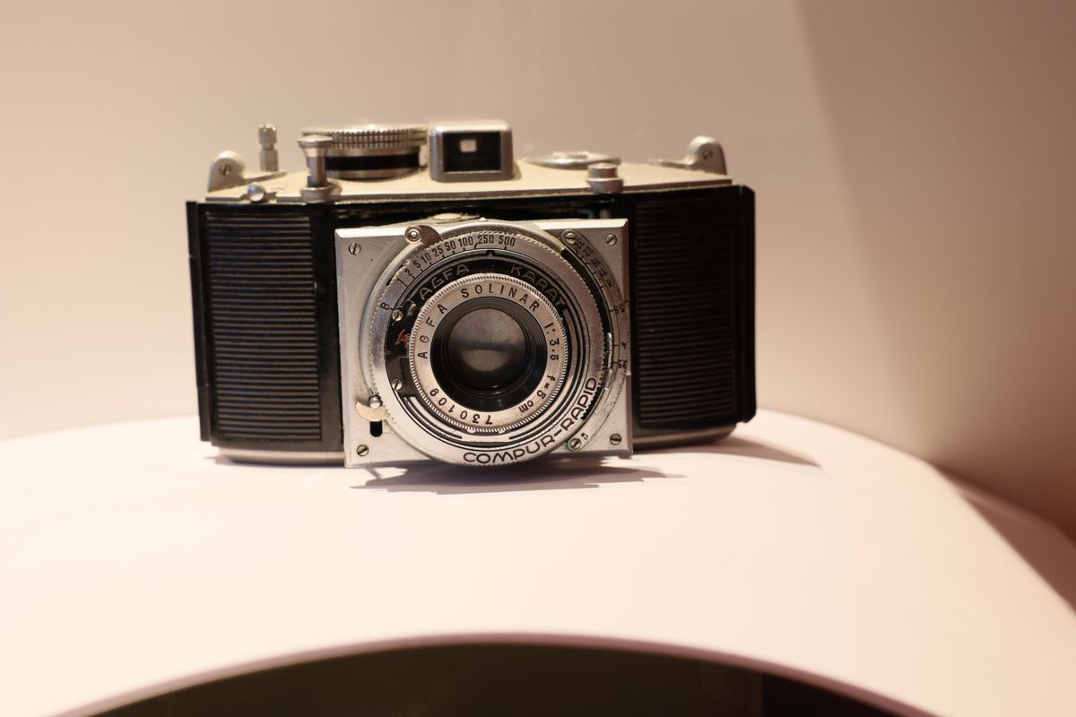 An old film camera shot with the Canon EOS R6 at ISO 200