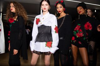 Floral print dresses showcased at Fashion Week Women’s at Milan by Dolce & Gabbana