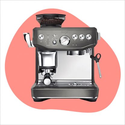 Three of the best coffee machines on Ideal Home style background