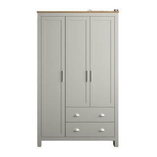 Grey 3 door wardrobe