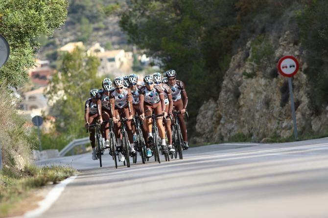 The AG2R La Mondiale squad train together near Valencia