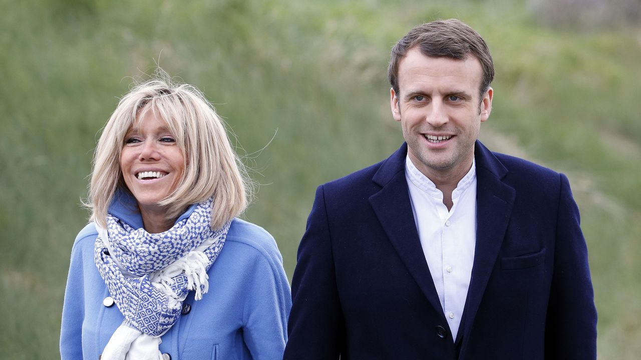 Brigitte Trogneux and Emmanuel Macron