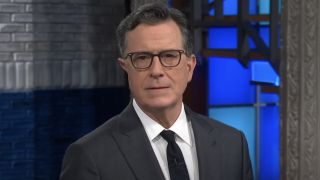 Stephen Colbert gives his monologue on The Late Show