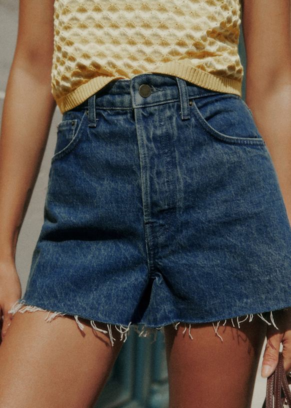 Le Summer Shorts - Denim Blue - Organic Cotton - Organic Textile - S&amp;eacute;zane