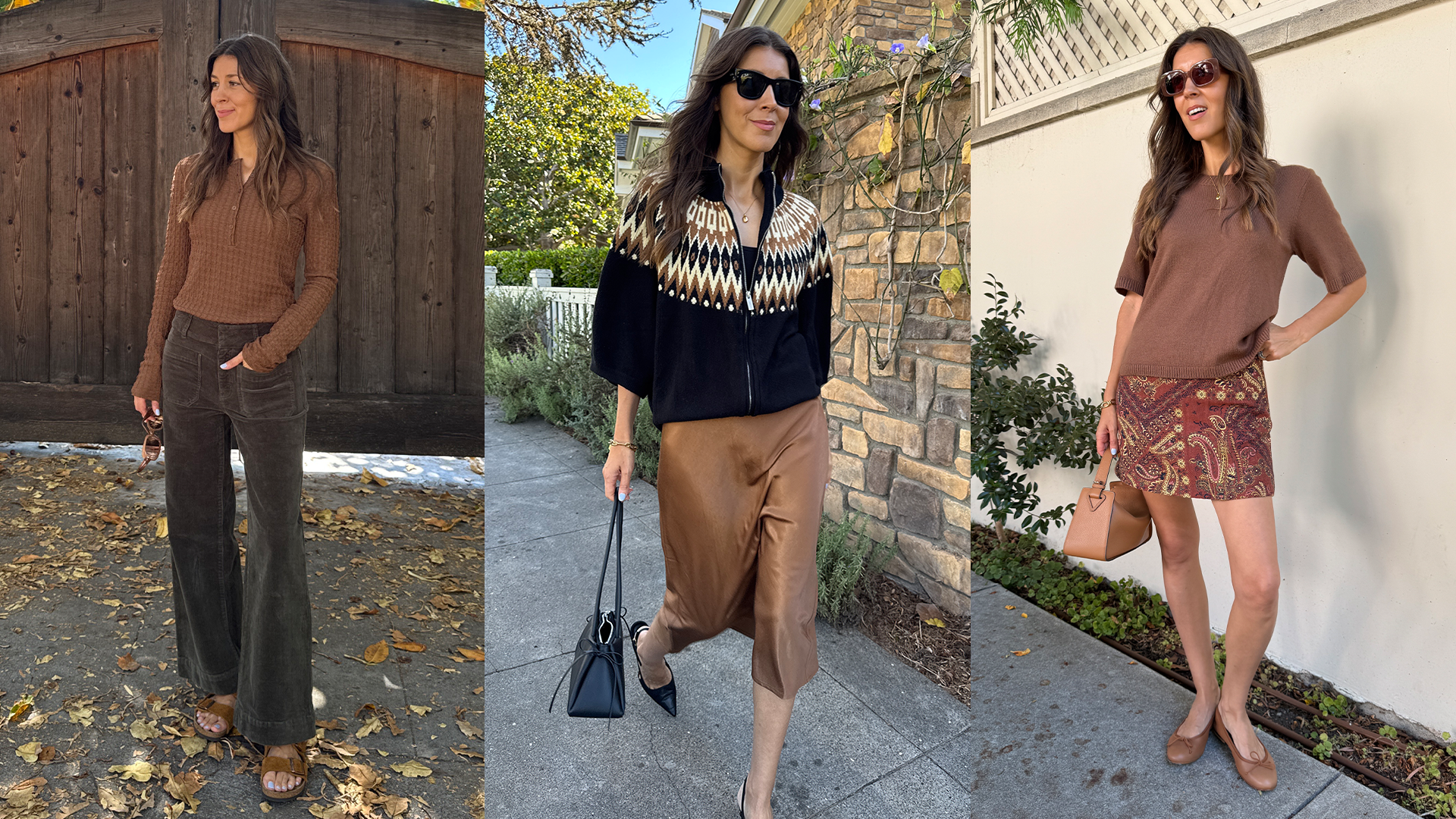 3 Autumnal Outfits That Have Me Giddy for Fall