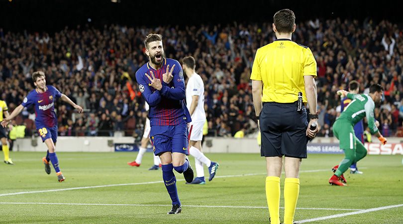 Pique Champions League goals