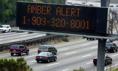 Amber alerts are traditionally made public through electronic highway signs.