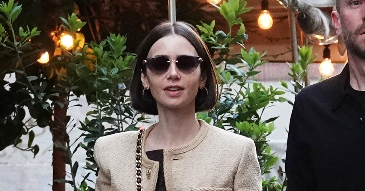 Lily Collins Found the Chicest Item to Wear With Midi Skirts