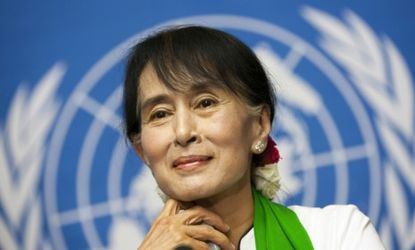 Aung San Suu Kyi was kept under house arrest for almost two decades, but is now a globe-trotting member of parliament.