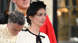 Rose Hanbury, Marchioness of Cholmondeley departs Westminster Abbey