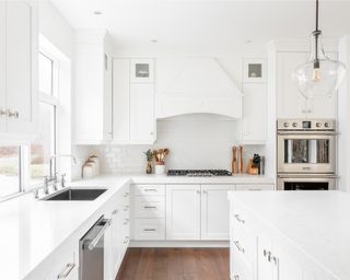 White kitchen designed by McLellan & Co.