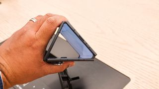 Samsung Galaxy Z TriFold hands-on testing at Dubai Mall on Android Central