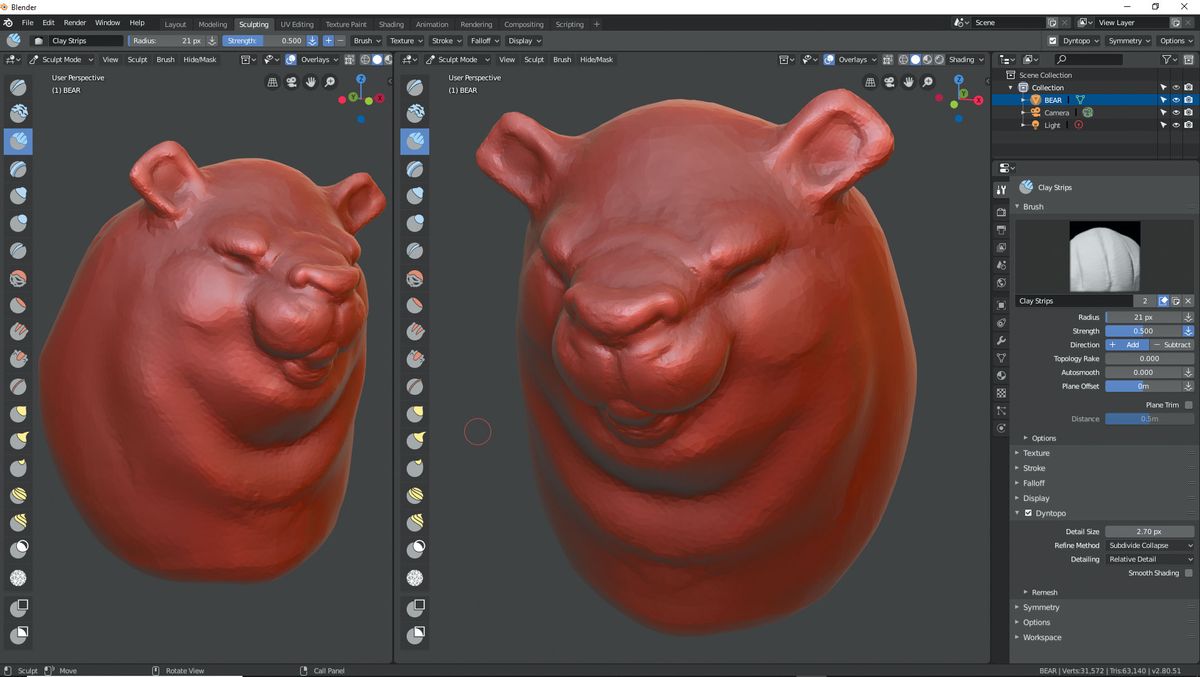 How To Speed Sculpt In Blender 2 80 Creative Bloq