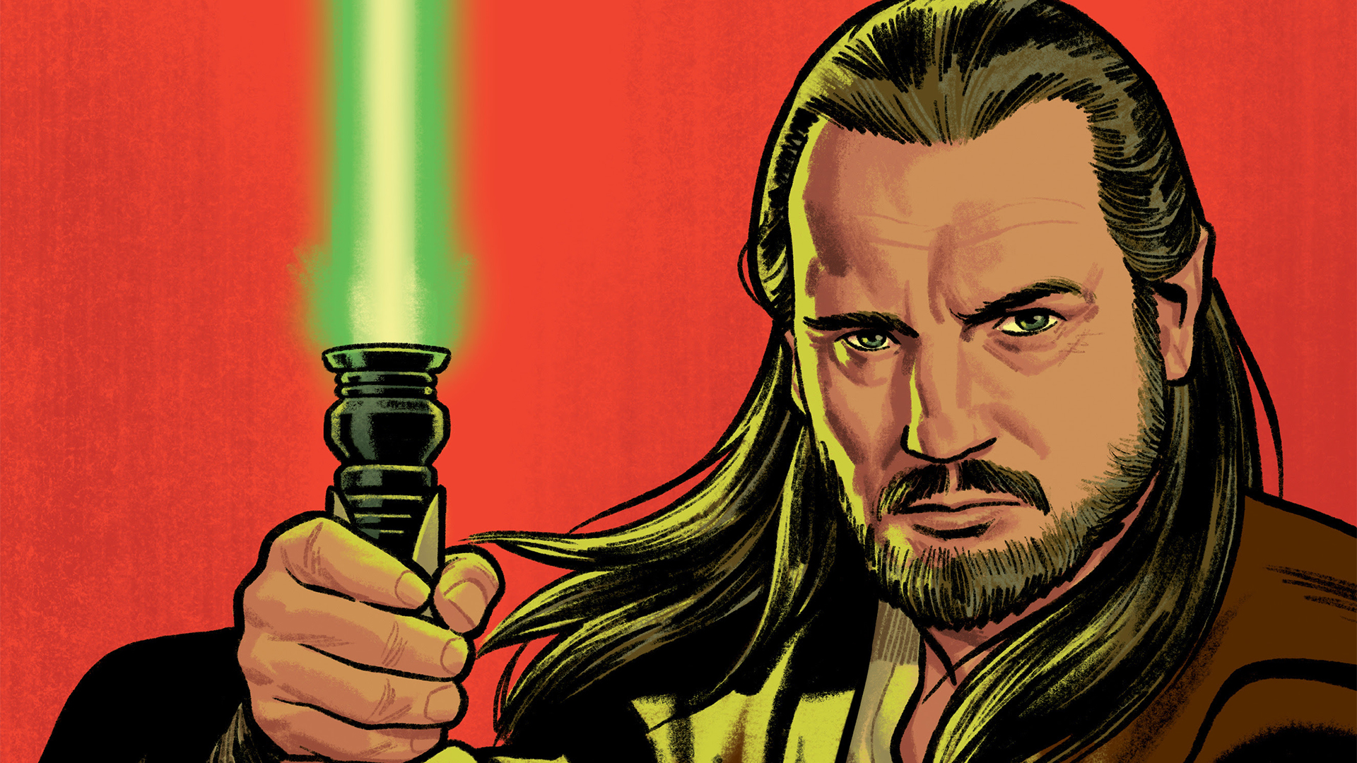Someone want to tell me why this Qui-Gon Jinn lightsaber is red? :  r/StarWars