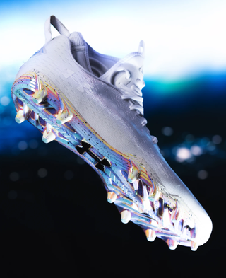 The cleats worn by the U.S. Naval Academy for the 2022 Army-Navy football game.