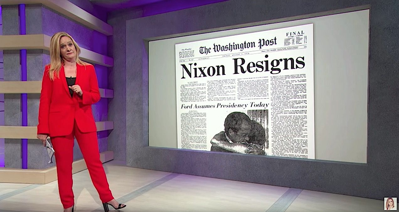 Samantha Bee tries to cool down Trump impeachment fever