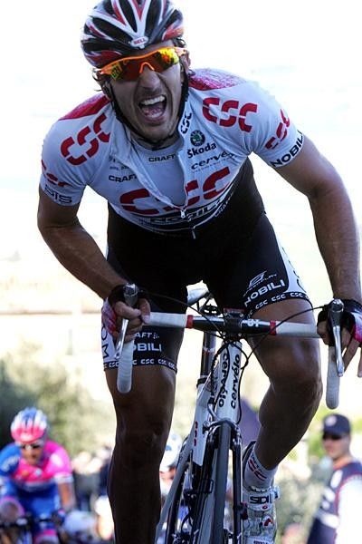 Swiss Fabian Cancellara (Team CSC) finished well today, 10th.