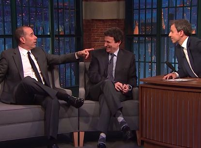 Seth Meyers discusses political correctness and comedy with Jerry Seinfeld