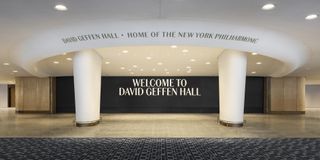 entrance at david geffen hall