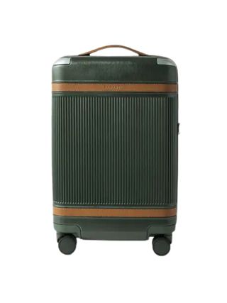 PARAVEL+ NET SUSTAIN Aviator Carry-On vegan leather-trimmed recycled hardshell suitcase