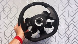 Logitech G Pro Racing Wheel detached from the base