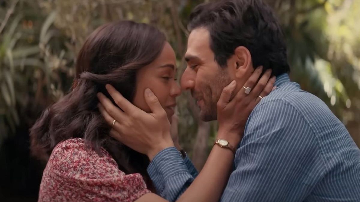 eugenio mastrandrea and zoe saldana in from scratch on netflix