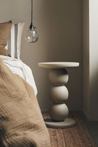 Mango wood side table