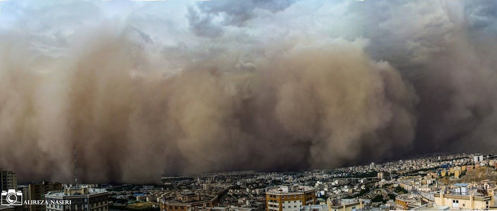 dust storm in Tehran