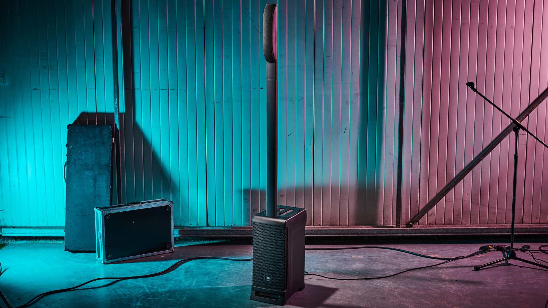 A selection of PA systems in out testing studio