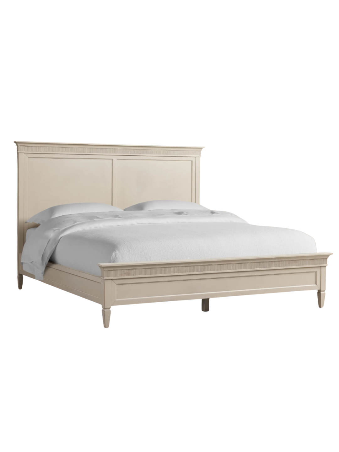 white bed