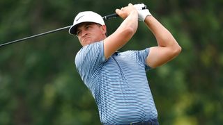 Cameron Champ takes a shot during the 3M Open at TPC Twin Cities