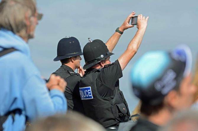 Police on Haytor