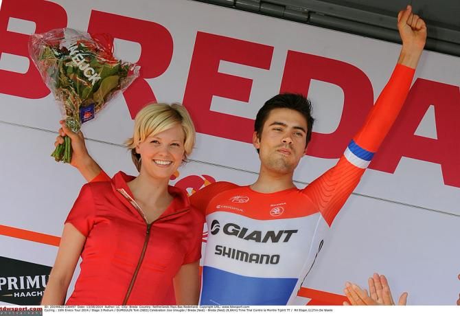 Tom Dumoulin on the podium