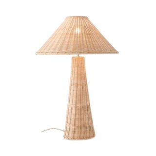 Rattan table lamp