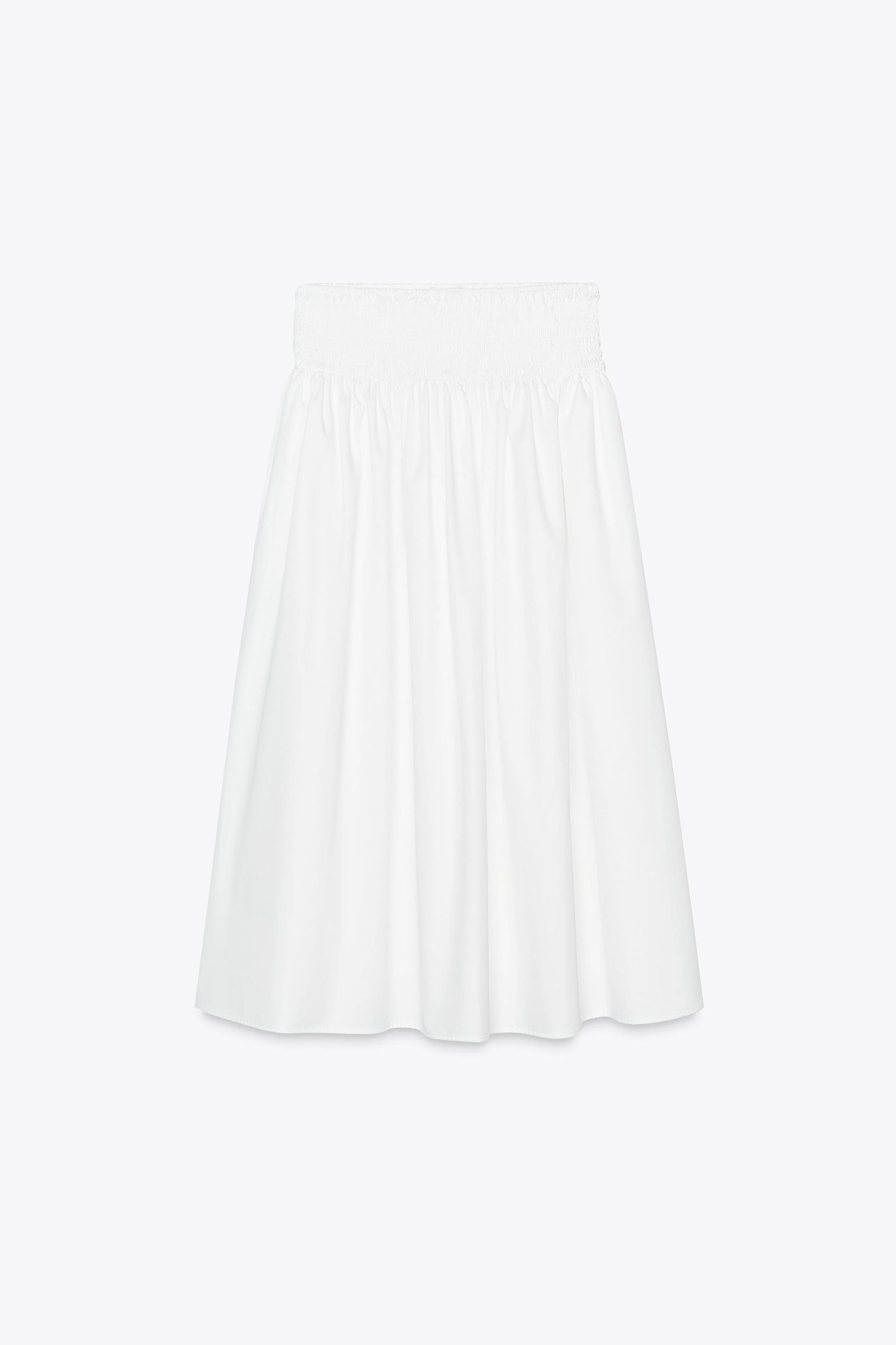 Poplin Midi Skirt
