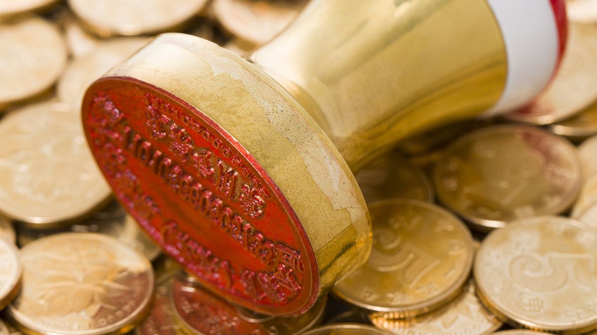 Seal stamper and coins