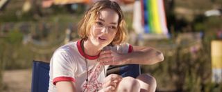 Action Point Brigette Lundy-Paine sitting in her lifeguard's post