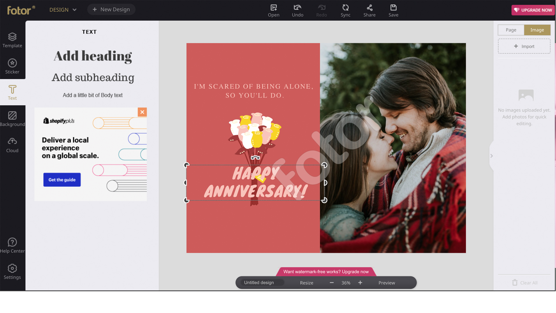 Fotor: Best greeting card software available for free